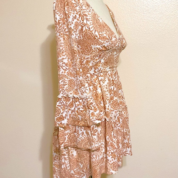 Revolve MinkPink SUNRISE FLORAL Babydoll DRESS S - Picture 10 of 13